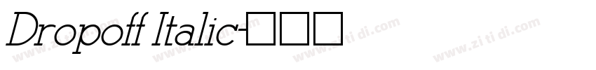 Dropoff Italic字体转换